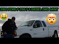 2001 ford f250  73 powerstroke 2wd  lawn mowing and landscaping truck  