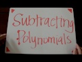 Subtracting Polynomials Quiz
