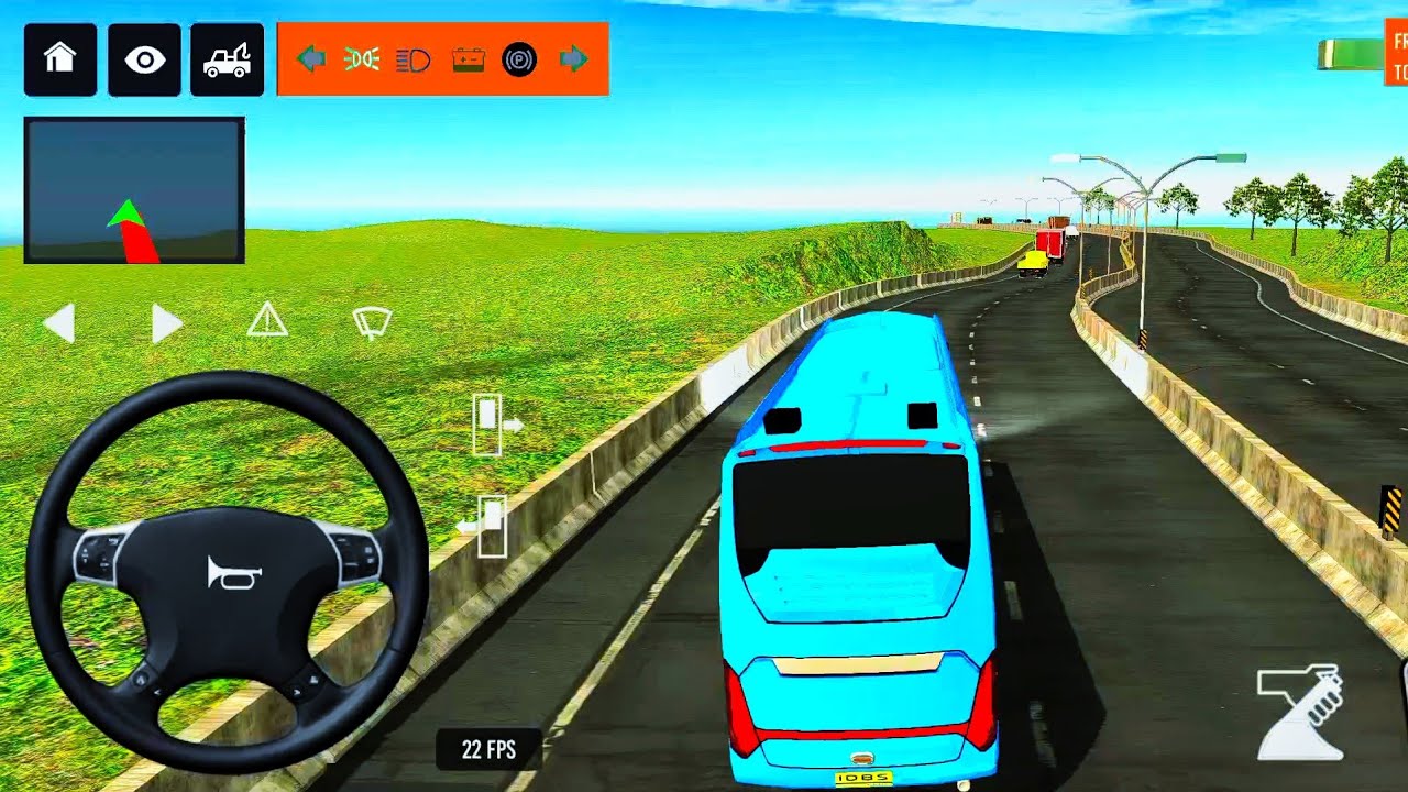 🤠 Indonesia coach bus Driving 🚌 new Euro coach bus semulaton indonesia #games #busgames #indonesia#1