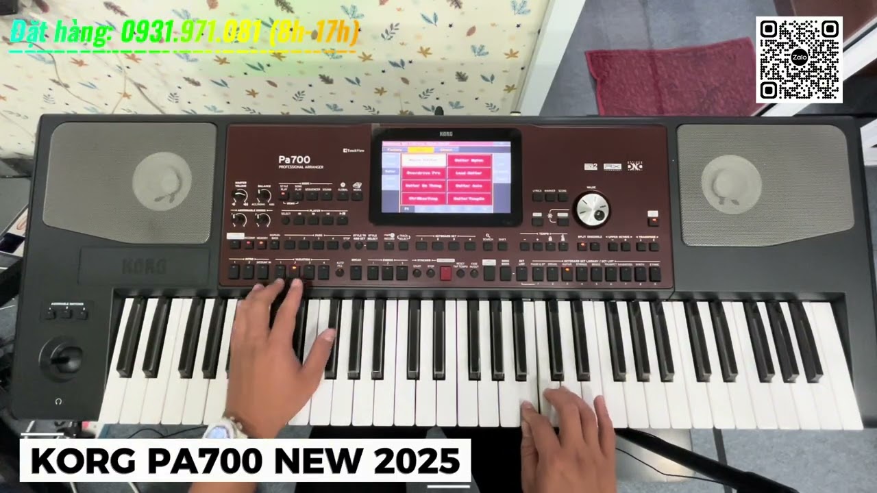 Chất Âm mạnh mẽ - Đàn Korg Pa700 New quá hay - Style R&B Ballad, Bộ Set Lý Bùi