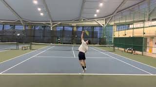 Men’s 4.0 tennis highlights - leftie v. rightie