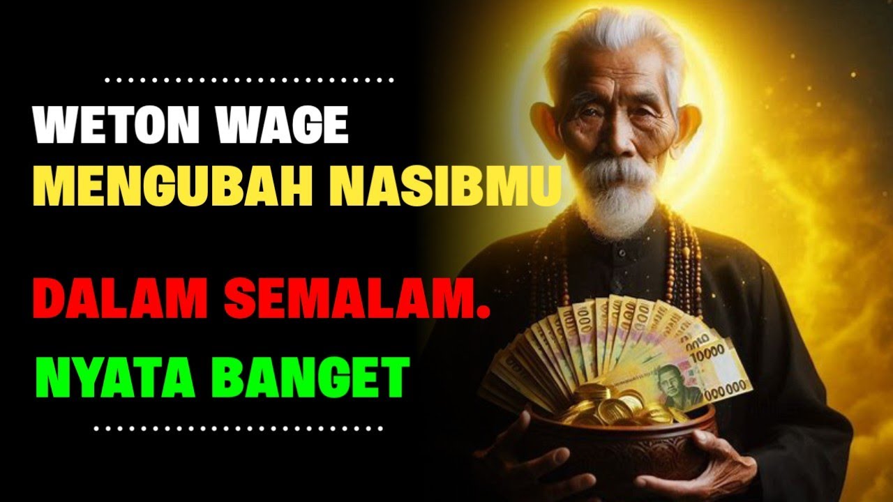 JANGAN COBA SEPELEKAN WETON WAGE BISA MEMBALIKKAN NASIB HIDUPMU DALAM SEMALAM💥