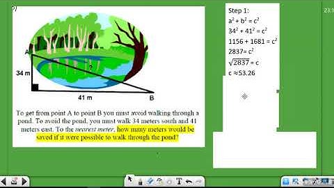 Pythagorean Theorem Multi Step Problem Solving