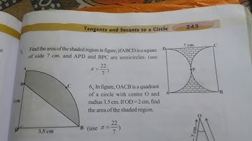 Tangents and secants to a circle .exercise 9.3 question number.5 important exercise for 4 marks