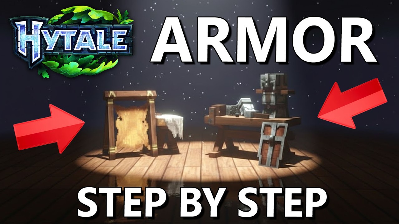Armor Rack Craft How to Craft Armor with Armorer's Workbench & Tanning Rack (Hytale ...