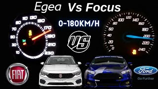 Fiat Egea 16 Multijet 120 Hp Vs Ford Focus 15 Tdci 120 Hp 0-180 2024 Acceleration Battle Top Speed