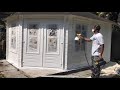 How to spray paint a shed or summer house