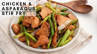 How to make restaurant Style Chicken & Asparagus Stir Fry | Chicken stir fry with vegetables