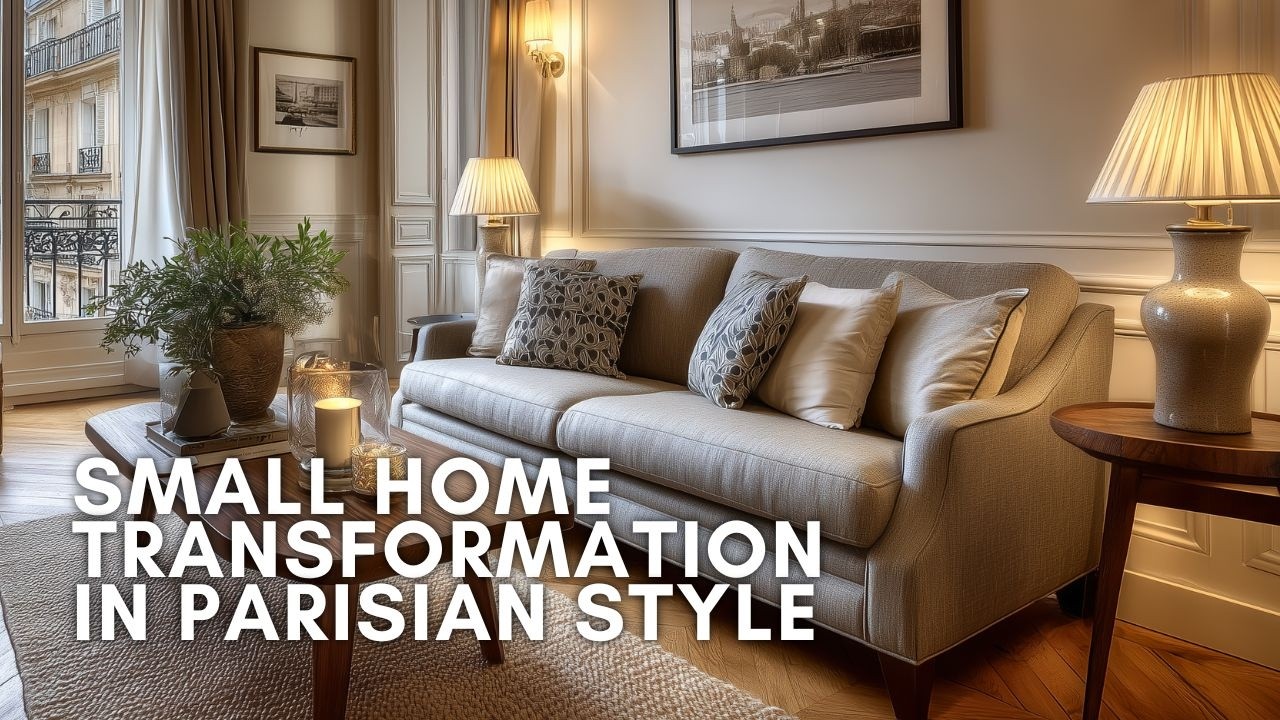 Small Home Transformation in Parisian Style | Chic & Luxurious Decor Ideas