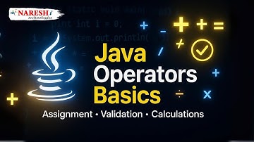 Java Operators Basics | Assignment Operator, Mathematical Calculations | Java Tutorial in Telugu