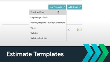 Estimate Templates - Trackfront Tutorials