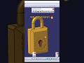 🔒 Designing a Lock using Rib Command in CATIA V5!Simple but powerful sweep feature 🔥