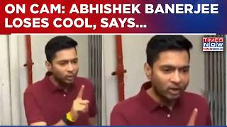 Abhishek Banerjee Loses Cool On Cam After Being Asked About Raids Ask Agency About Their Findings