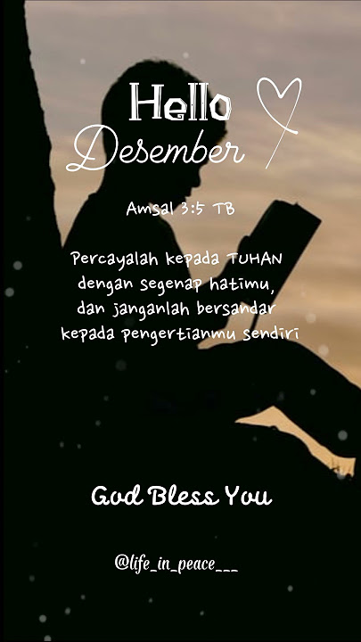 Story WA Selamat Datang Desember // Story WA Rohani Kristiani