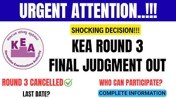 KEA Round 3 High Court Order Explained | Who Can Participate Now? | KEA NEET Court Case Verdict