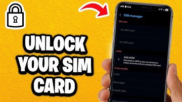 How To Unlock Your SIM Card - Fastest Guide