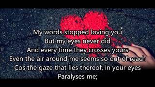 My words stopped loving you