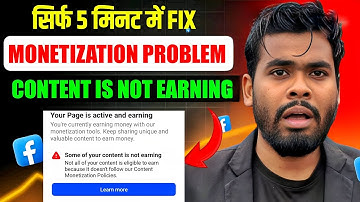 Some Of Your Content Is Not Earning Facebook | Your Content is not earning money Facebook