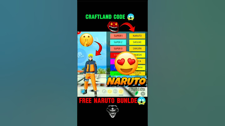 NARUTO BUNDLE CRAFTLAND 😱 MAP CODE 🎯 FREE NARUTO BUNDLE IN FREE FIRE ‼️ #naruto#freefire#bgdedits