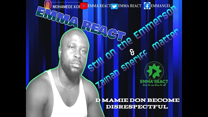 Still on the Emmerson & Zainab Sheriff  Matter.