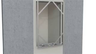 EASY-KAP: patented mounting frame for an easy installation and an aesthetic result