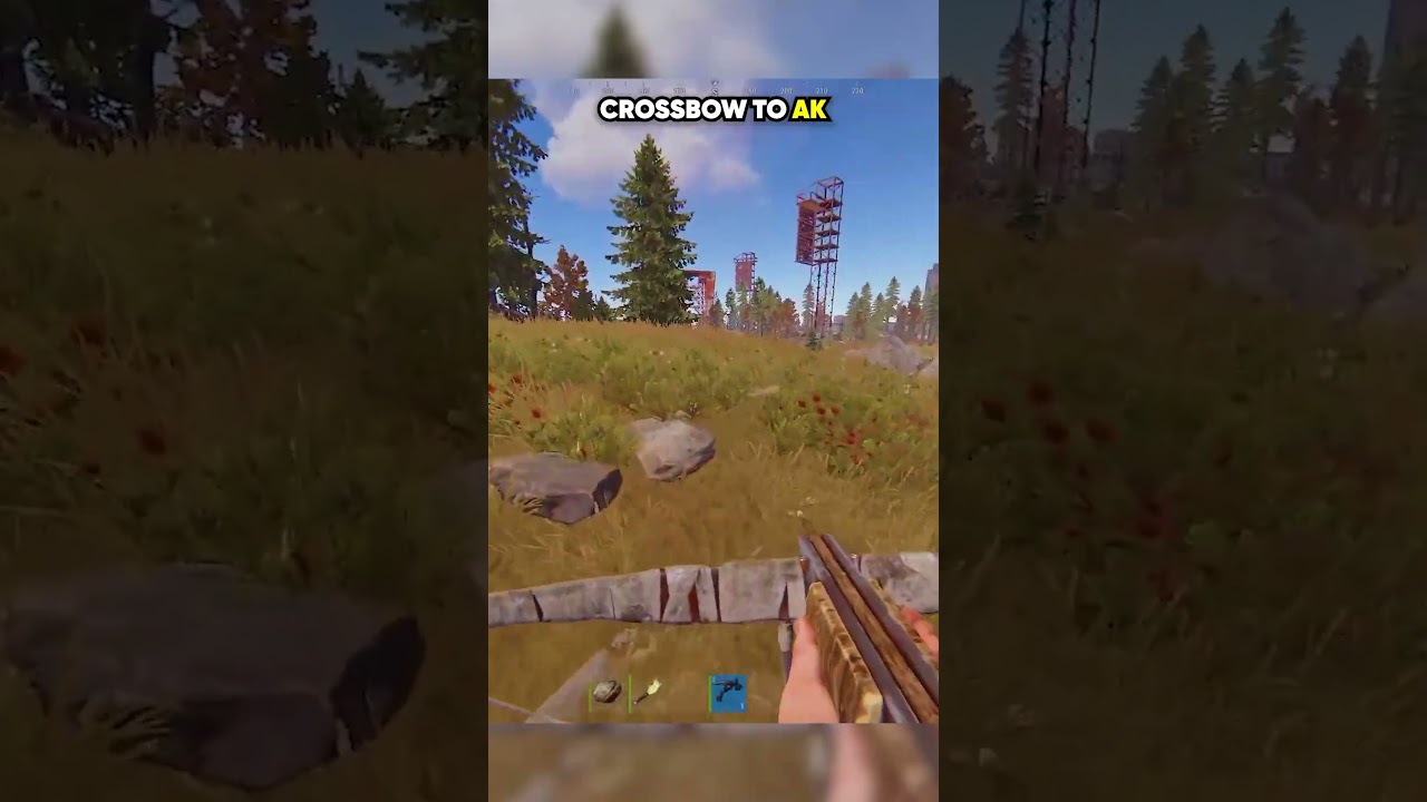 Crossbow to AK 😈 #rust #shorts #trausi