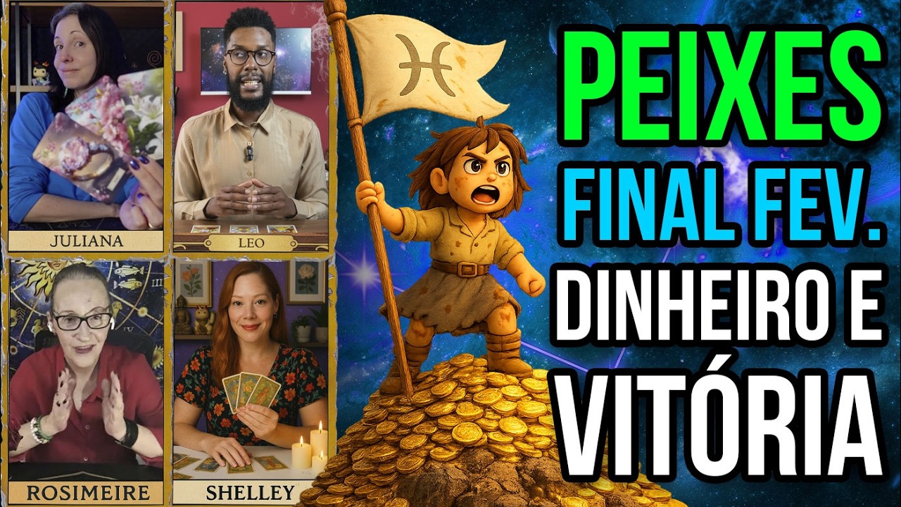 PEIXES: DINHEIRO E VITÓRIA? 4 TARÓLOGOS REVELAM A SENTENÇA FINAL DE FEVEREIRO