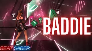 IVE - Baddie in Beat Saber | (Expert+) First Attempt | Mixed Reality