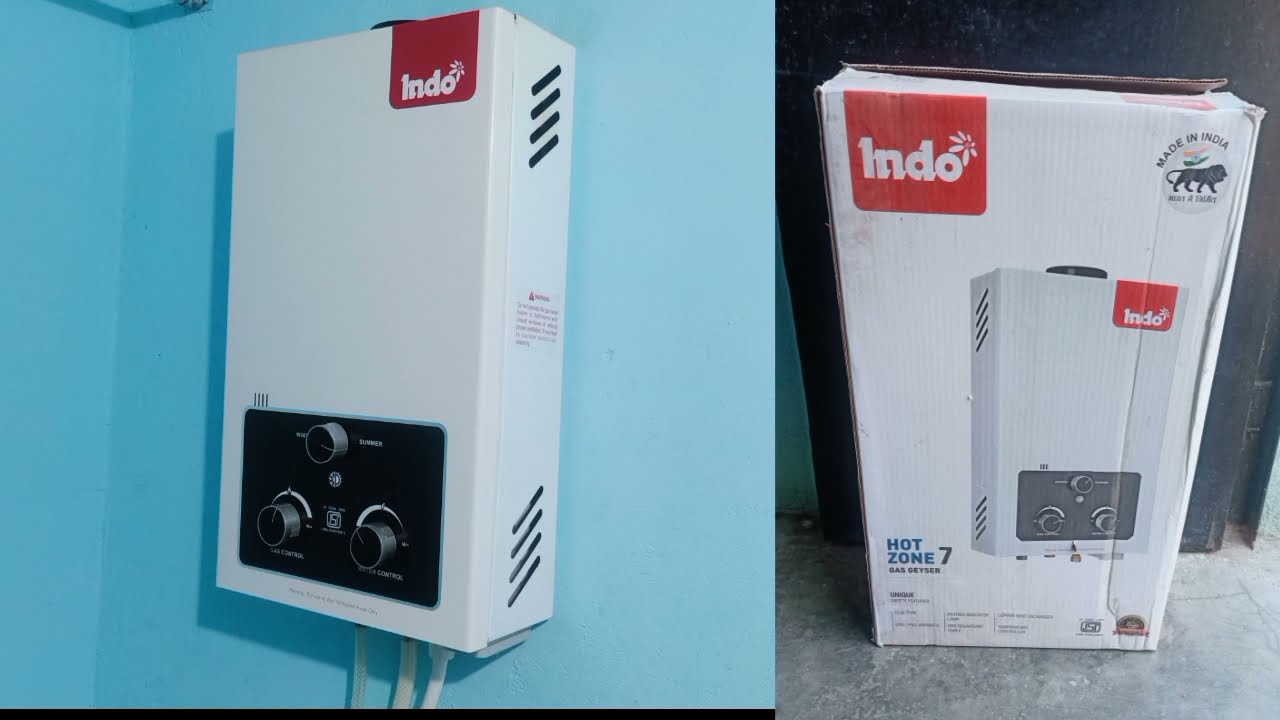Best and Cheap price Gas Geyser Water Heaters Reviews good quality #Indo  Hote Zone 7 L, gas geyser - YouTube