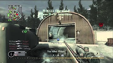 Most Insane Cod4 10 Killstreak Ever