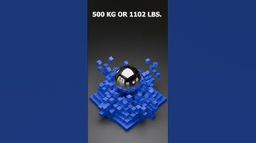 500 Kg Ball Satisfyingly Demolish Pyramid made of 1000 Cubes #satisfying #animation #blender #3dart