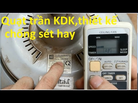 Hướng dẫn sửa quạt trần KDK V60WK không lên nguồn(Pan khá hay)