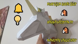 Dekorafit At yapımı | 3D At Nasıl Yapılır | Duvar Büst At | Dekoratif Duvar Süsü