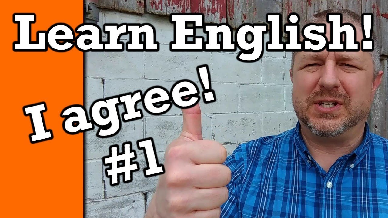 Part 1 Learn How to Agree in English  Video with Subtitles