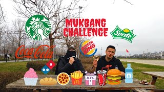 GÖZLER KAPALI RASTGELE MUkBANG CHALLENGE ! Para CEZALI!!! w / Abdurrahman Sert