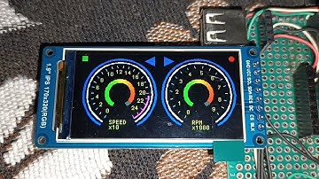 DASHBOARD STM32 TFT ST7789 1.9 GAUGE STM32F401