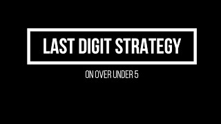Celebrity Last digit on Over Under 5 Tick (English Ver)-Over Under Binary Profile