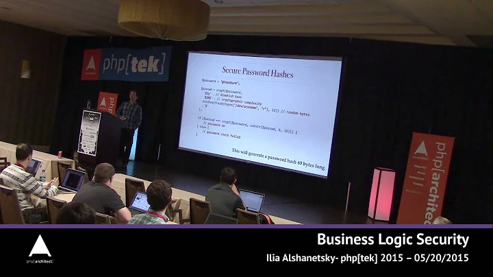 Business Logic Security  Ilia Alshanetsky  php[tek...