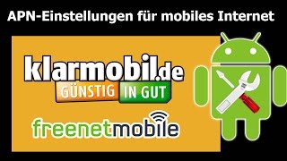 Klarmobil: APN-Einstellungen für mobiles Internet - freenetmobile screenshot 3