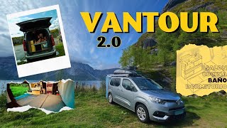 🚐  VAN TOUR 2.0 ❗ SALON, CAMA, COCINA Y BAÑO. TODO en el interior de nuestra MINICAMPER