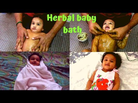 how-to-bath-a-newborn-baby-|-steps-&-techniques-to-bath-a-baby-|-nalangu-maavu-/-ubtan-powder