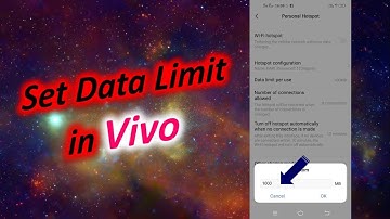 How to Set Hotspot Data Limit in Vivo Smartphone