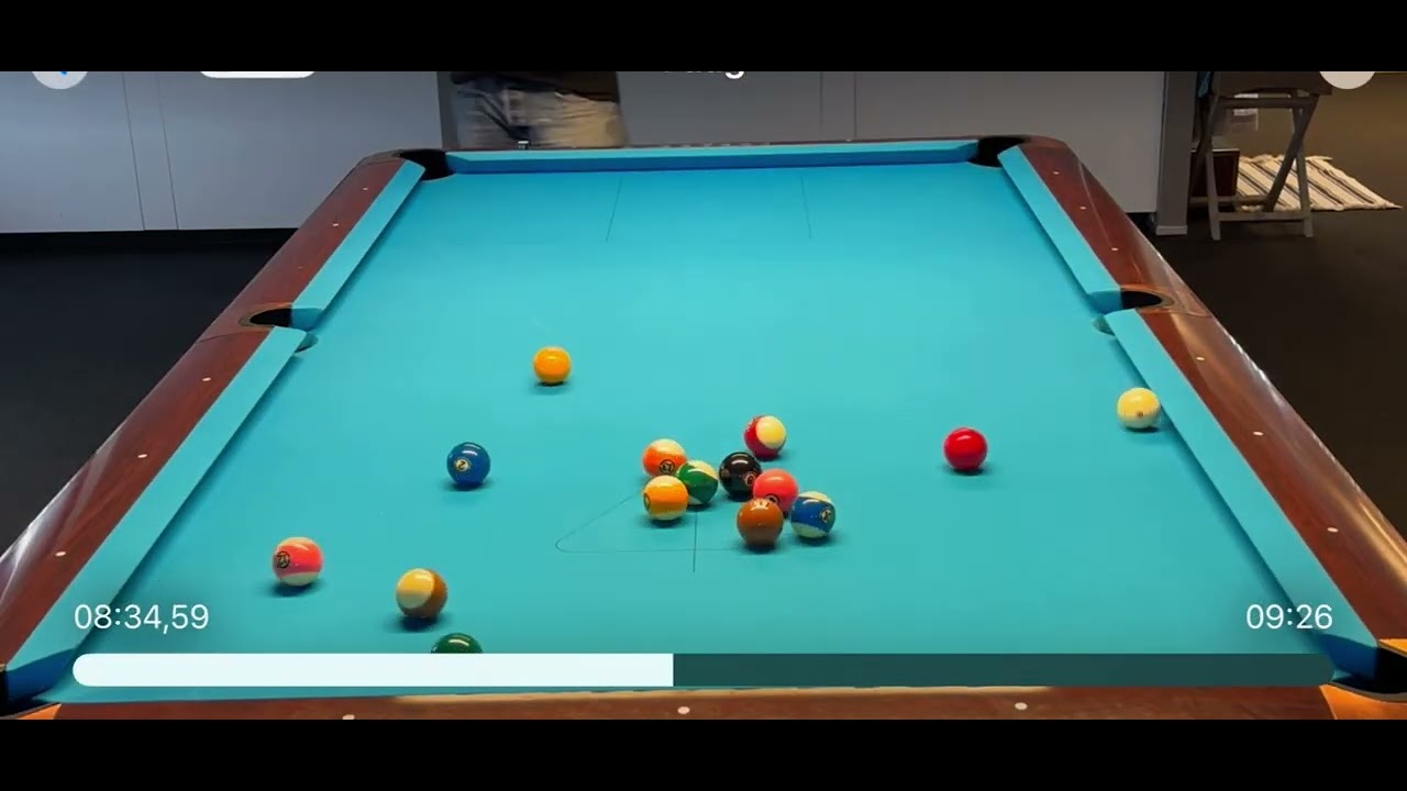 55-run in 14-1 on fast forward 😅#billiards #pool #straight pool - YouTube