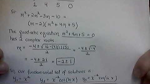 MAT 235 - Section 4.7 - CauchyEuler 4