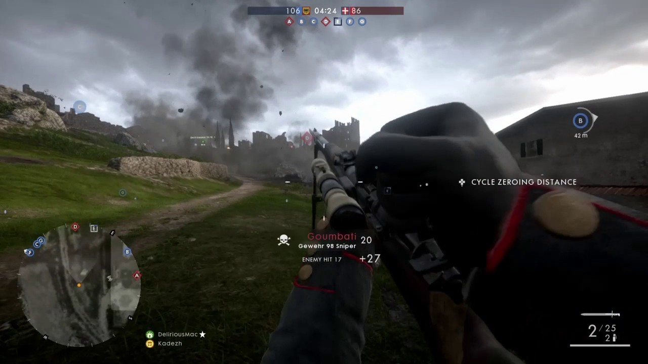 Battlefield 1 Quick Scope Montage/Gameplay - YouTube