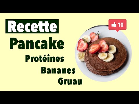 recette-santé-facile-pancake-protéines-bananes-gruau-yogourt-grecque