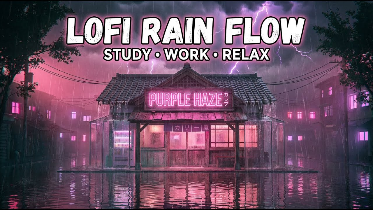 Purple Haze 🌩️ Calm Lofi Under a Stormy Sky