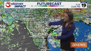 Chance of storms Tuesday afternoon in the Coastal Bend