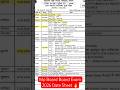 Mp Board Exam 2026 Date Sheet #mpboard #boardexam2026