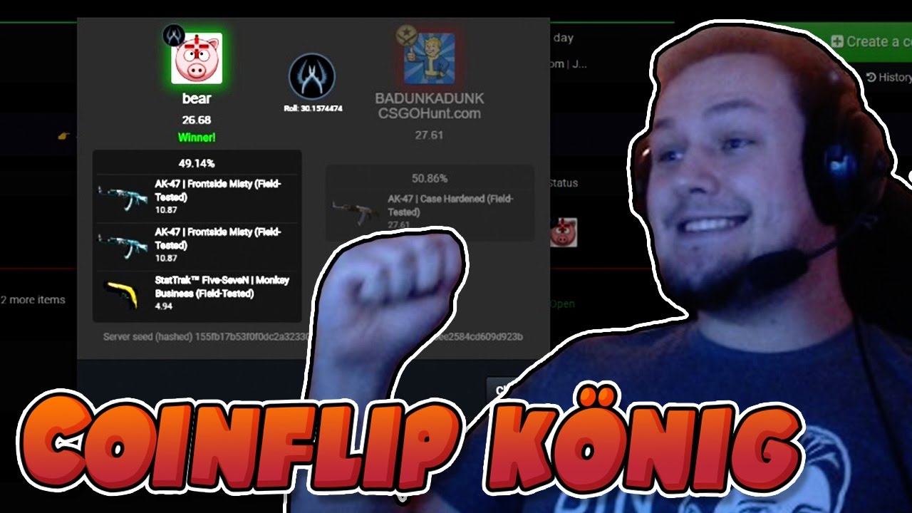 CSGOHunt.com - Der Coinflip König - YouTube